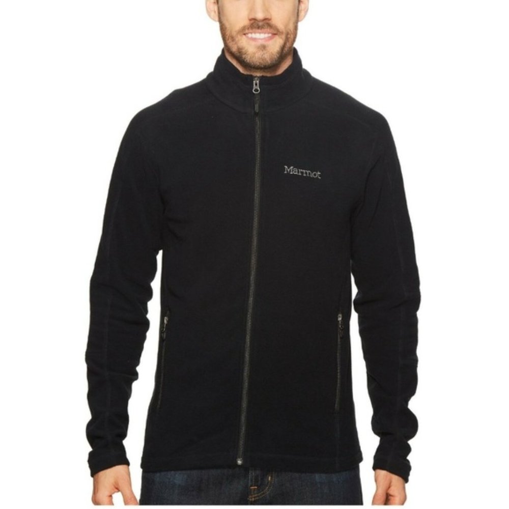 Marmot Men's Black Full Zip Fleece Jacket